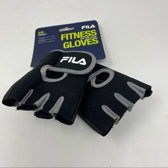 Fila Women’s Workout Cycling Peleton Spinning Fingerless Gloves S/M New - Picture 4 of 7